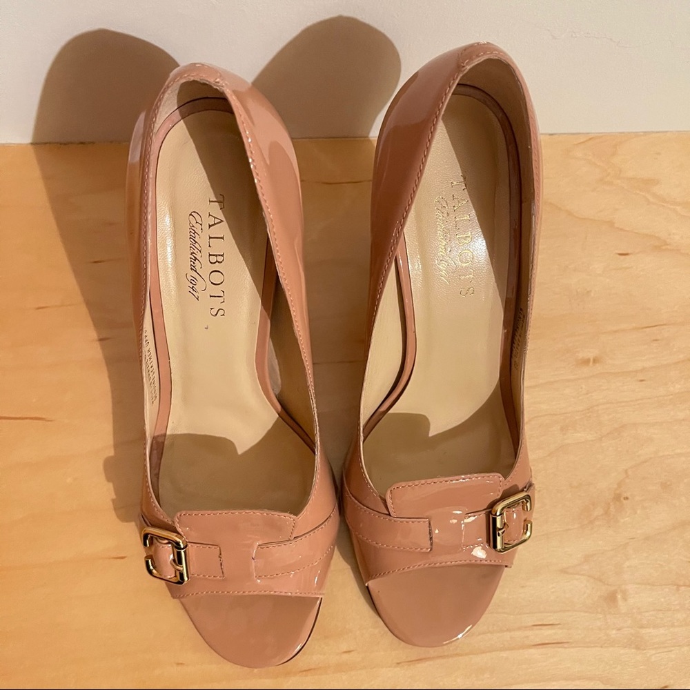 Talbots Larina Cameo Rose Patent Leather Pumps - Picture 6 of 8